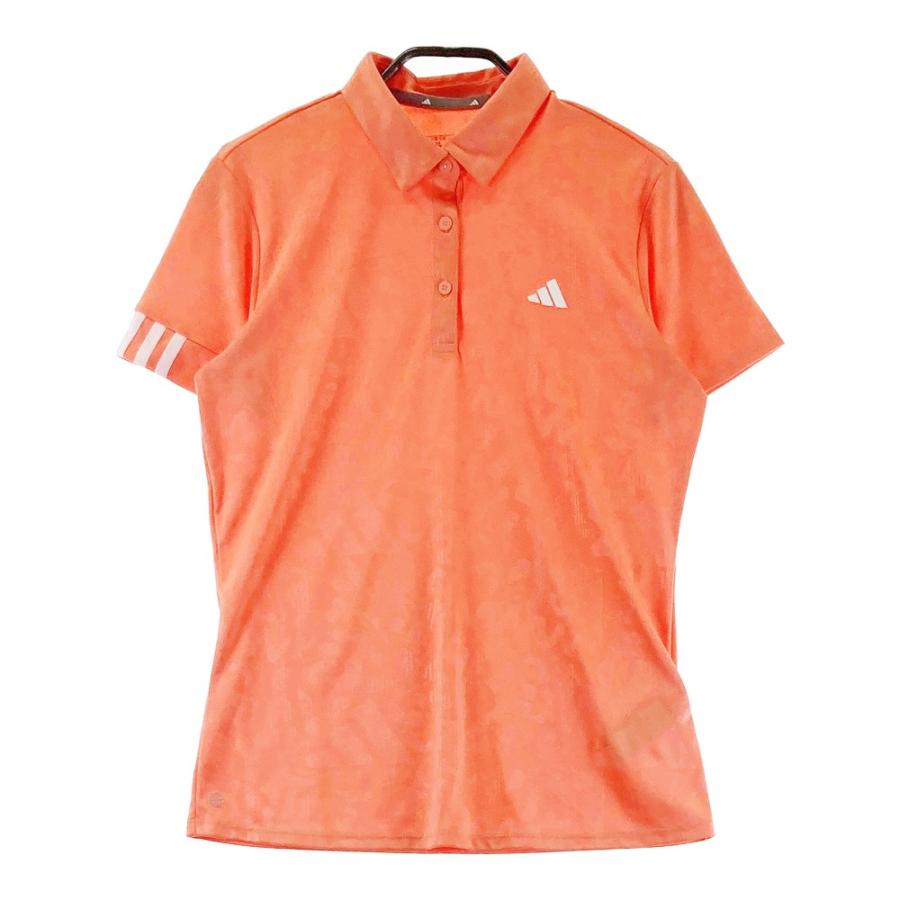 ADIDAS GOLF アディダスゴルフ HS6997 半袖ポロシャツ 総柄 オレンジ系
