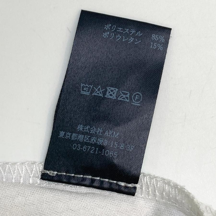 1PIU1UGUALE3 GOLF ハイネック 半袖Tシャツ ロゴ バイカラー ブラック