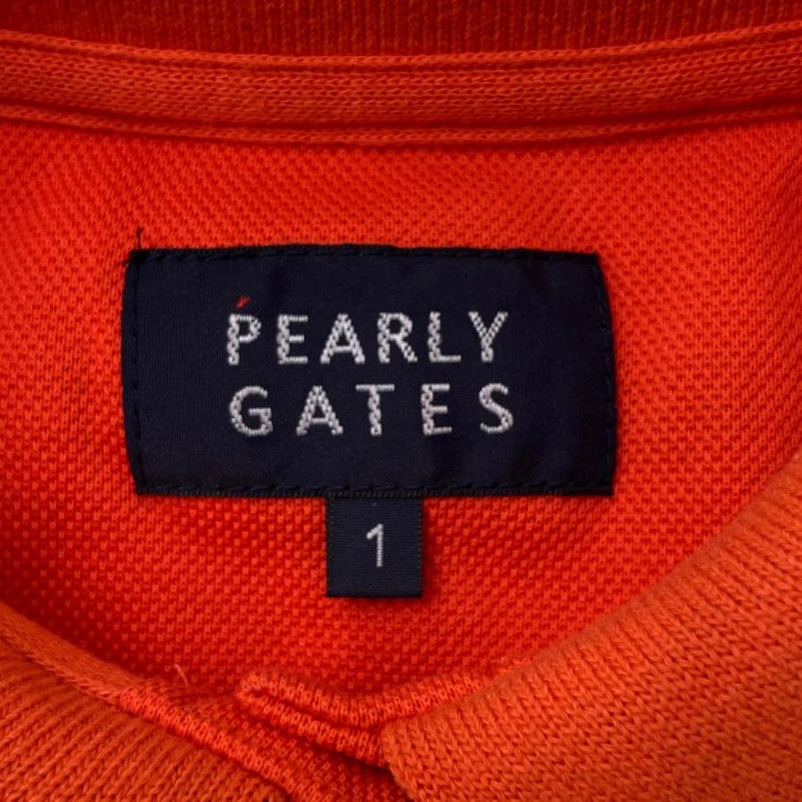 PEARLY GATES パーリーゲイツ ノースリーブポロシャツ オレンジ