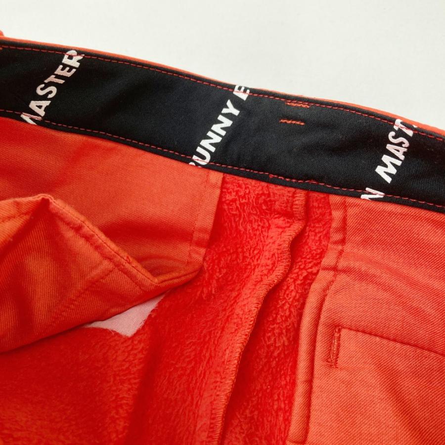 MASTER BUNNY EDITION マスターバニーエディション  裏起毛 ストレッチパンツ  オレンジ系 0 ゴルフウェア レディースの画像