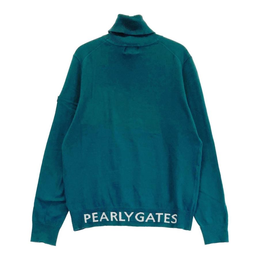 PEARLY GATES パーリーゲイツ タートルネック ニットセーター グリーン