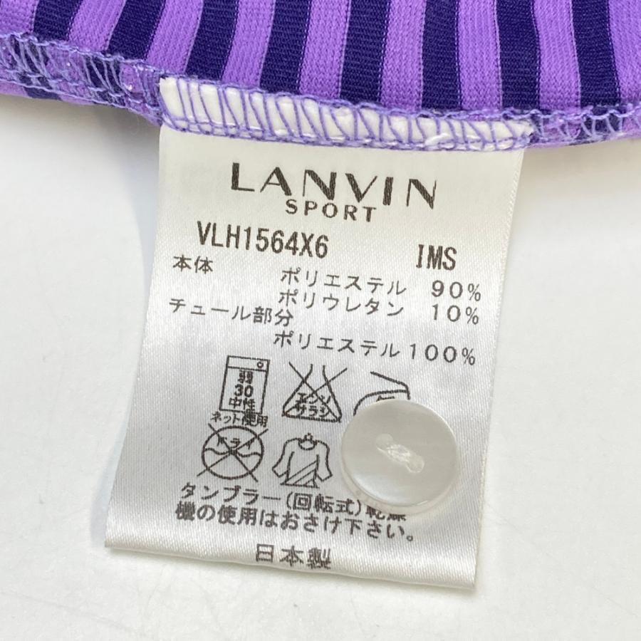 ランバンスポール ゴルフ ポロシャツ 日本製 パープル ドット