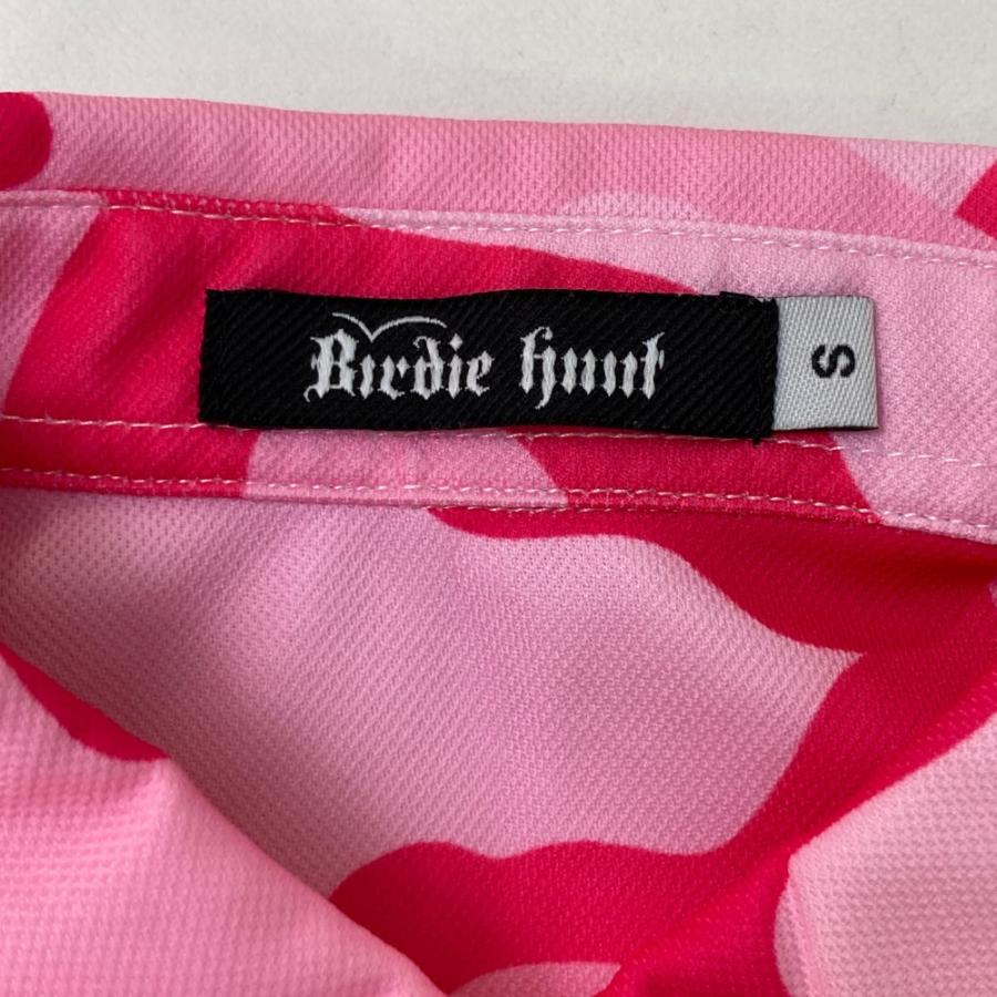 BIRDIE HUNT バーディーハント 半袖ポロシャツ カモフラ柄 ピンク系 S