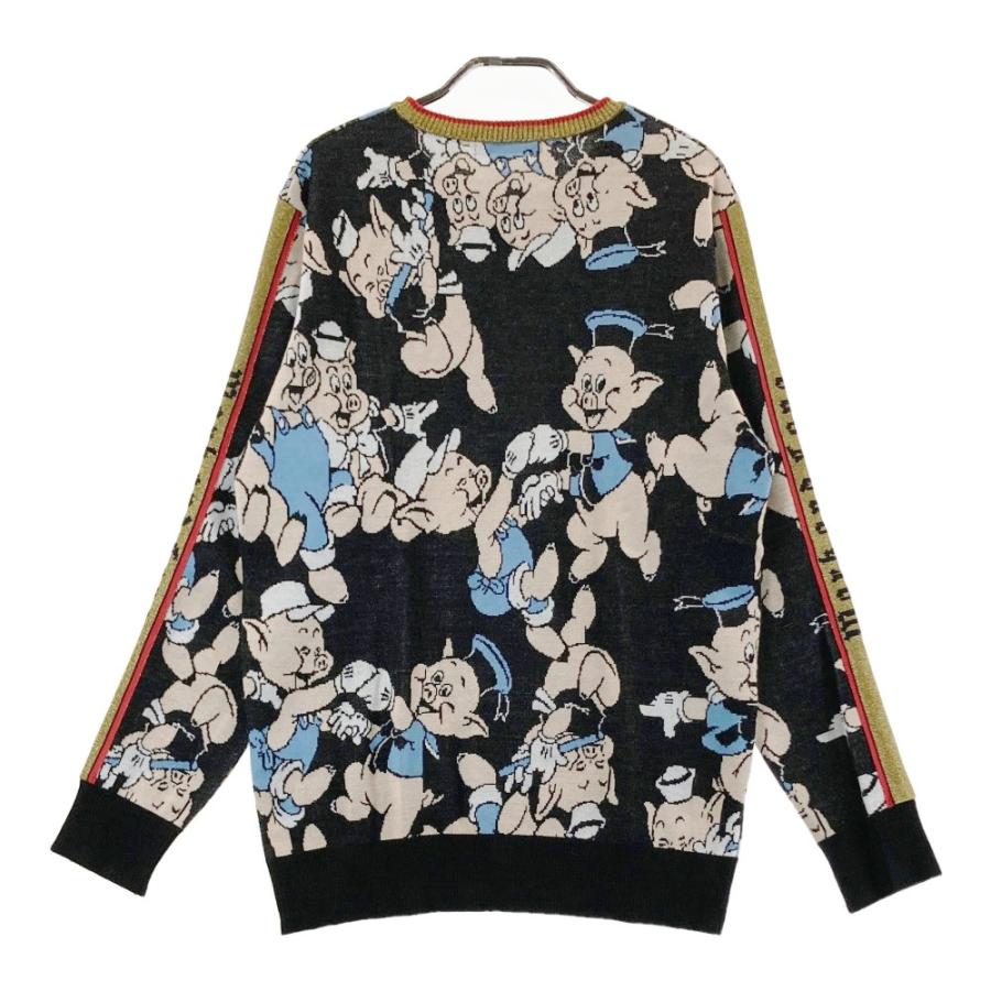 MARK&LONA マークアンドロナ × DISNEY ウール混 ニットセーター 三匹の 