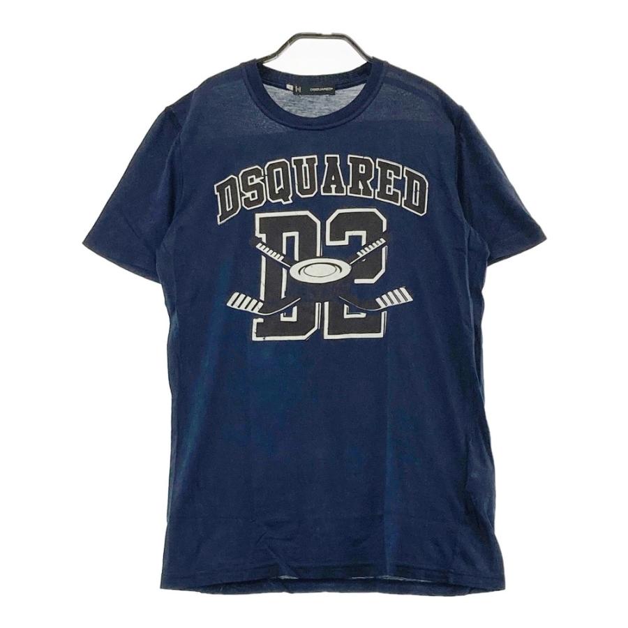 DSQUARED2（ディースクエアード） S71GC0734 半袖 Tシャツ ネイビー系 