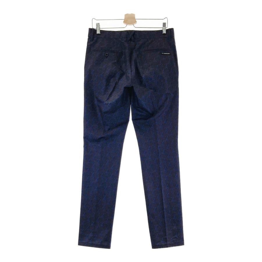 St ANDREWS セントアンドリュース ロングパンツ 総柄 ネイビー系 M