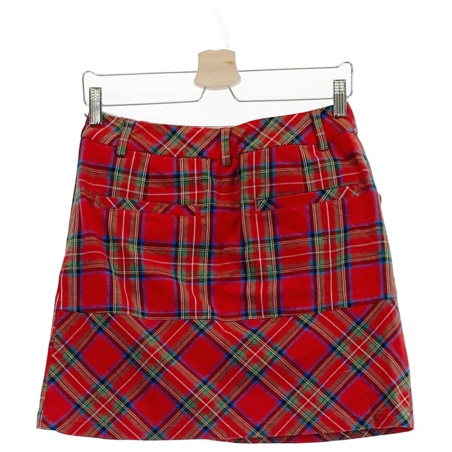 Callaway（キャロウェイ） ストレッチスカート チェック柄 レッド系 M