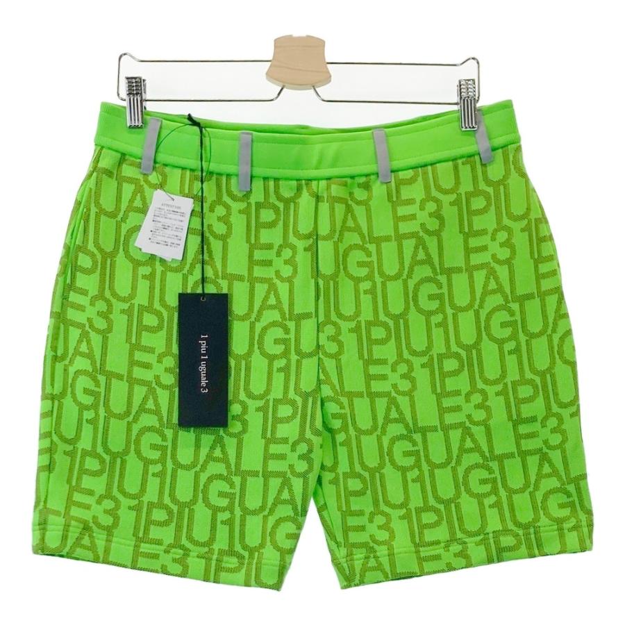 新品】1PIU1UGUALE3 GOLF ハーフパンツ ロゴ総柄 グリーン系 6 新品】1PIU1UGUALE3 GOLF ハーフパンツ ロゴ総柄 グリーン系 6