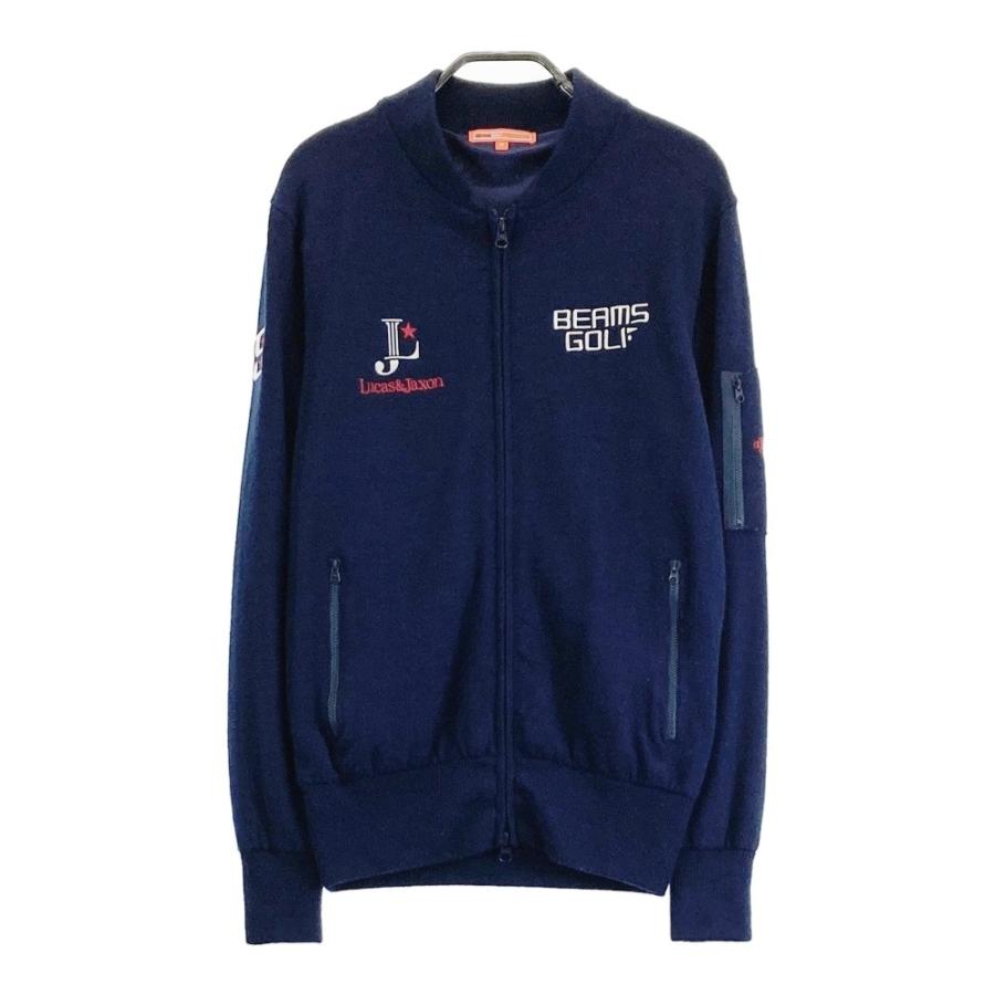 BEAMS GOLF ビームスゴルフ 裏地付ニットジップジャケット ウール  