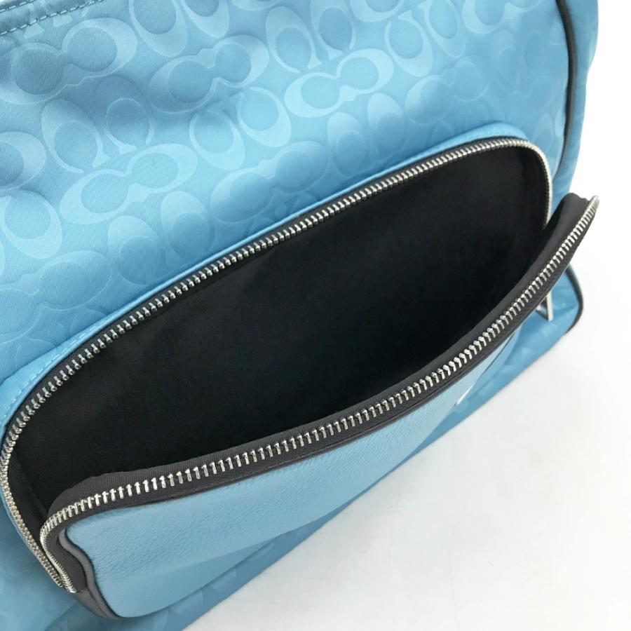 COACH（コーチ） トートバッグ シグネチャー柄 ブルー系 レディース