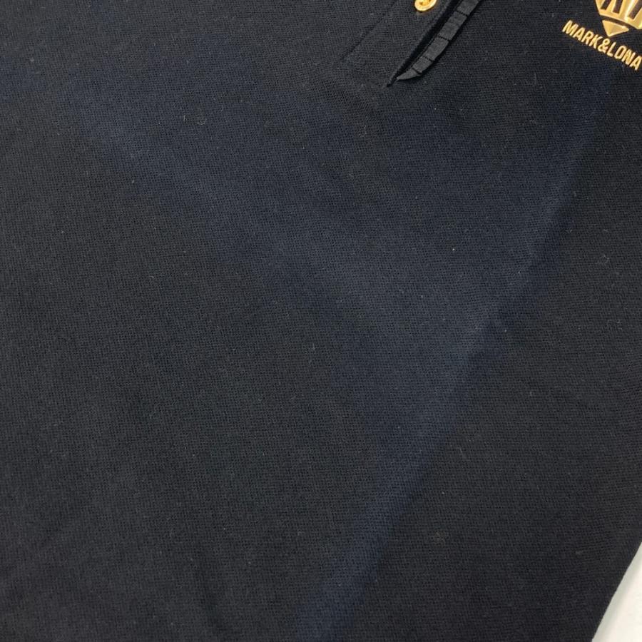 MARK&LONA マークアンドロナ 半袖ポロシャツ ブラック系 36