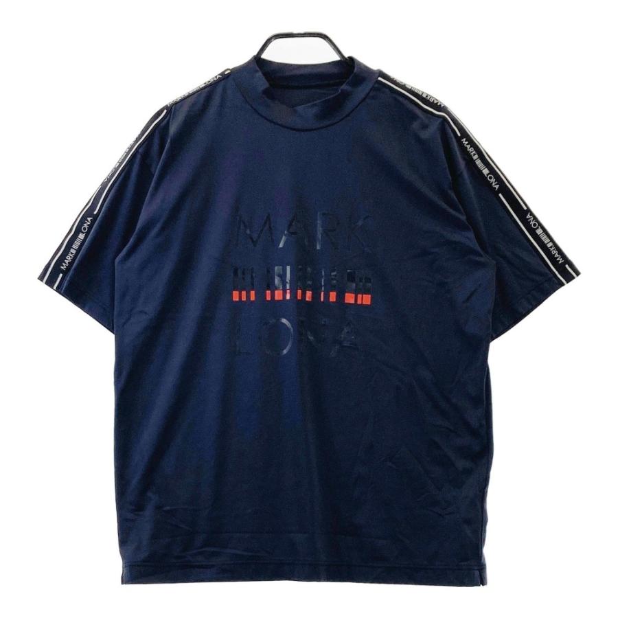 MARK&LONA マークアンドロナ モックネック 半袖Tシャツ ブラック MARK&LONA マークアンドロナ モックネック 半袖Tシャツ ブラック