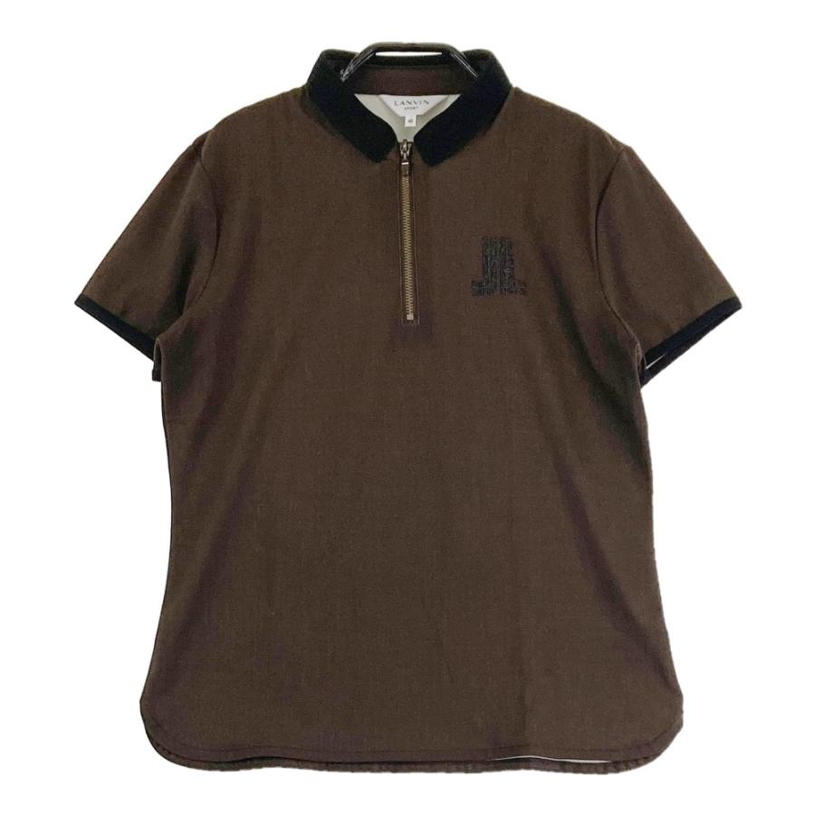 LANVIN SPORT ランバン スポール ハーフジップ 半袖ポロシャツ 