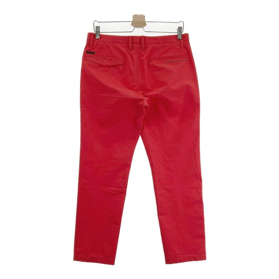St ANDREWS セントアンドリュース ロングパンツ レッド系 M ゴルフ