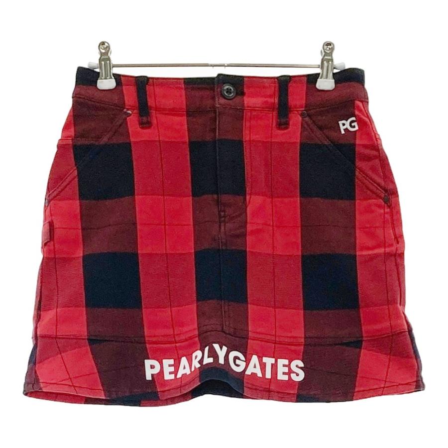 PEARLY GATES（パーリーゲイツ） スカート チェック柄 レッド系 00