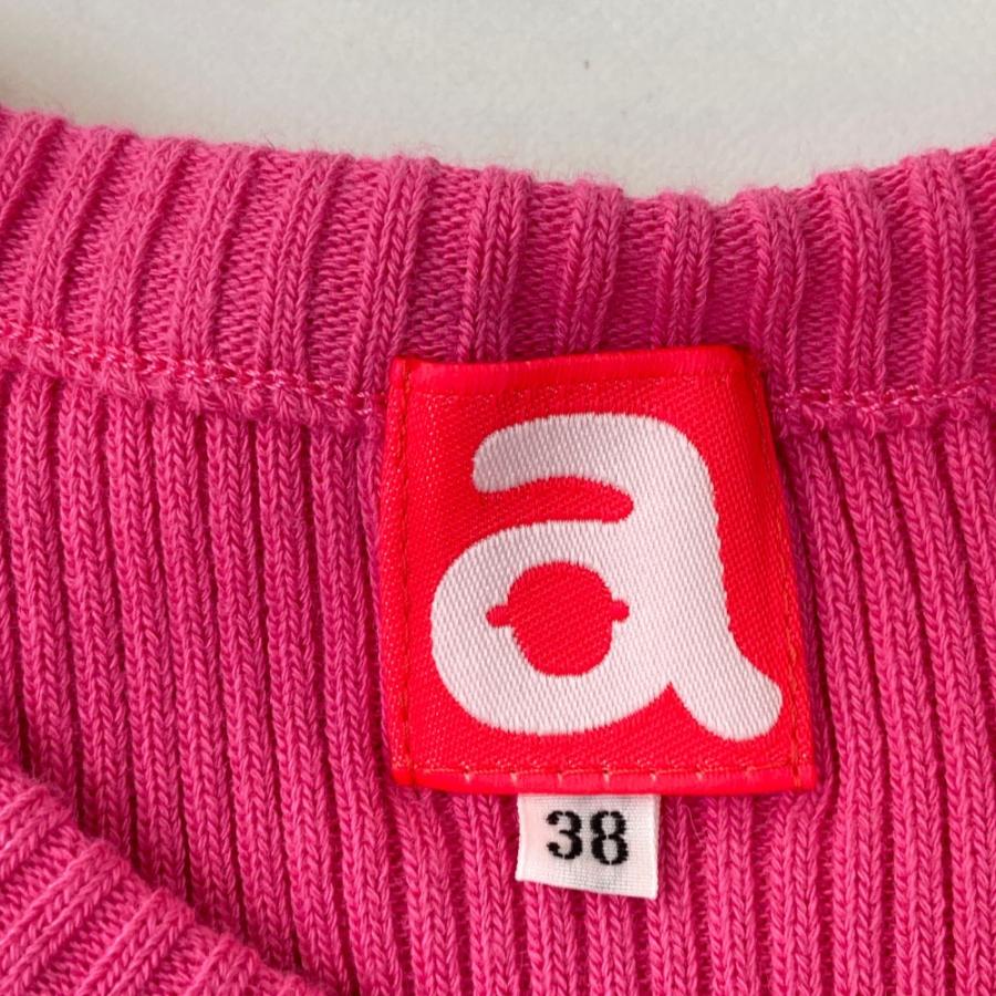 新品❤️アルチビオ❤️ピンク メッシュフードセーター archivio（アルチビオ） ネック付き 長袖ニットセーター ピンク系 38