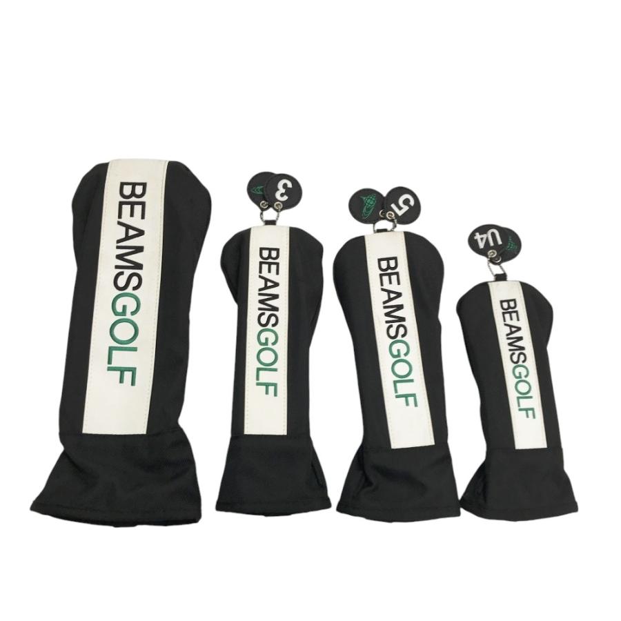 BEAMS GOLF ビームスゴルフ ヘッドカバー 4点セット ブラック系 DR×1  