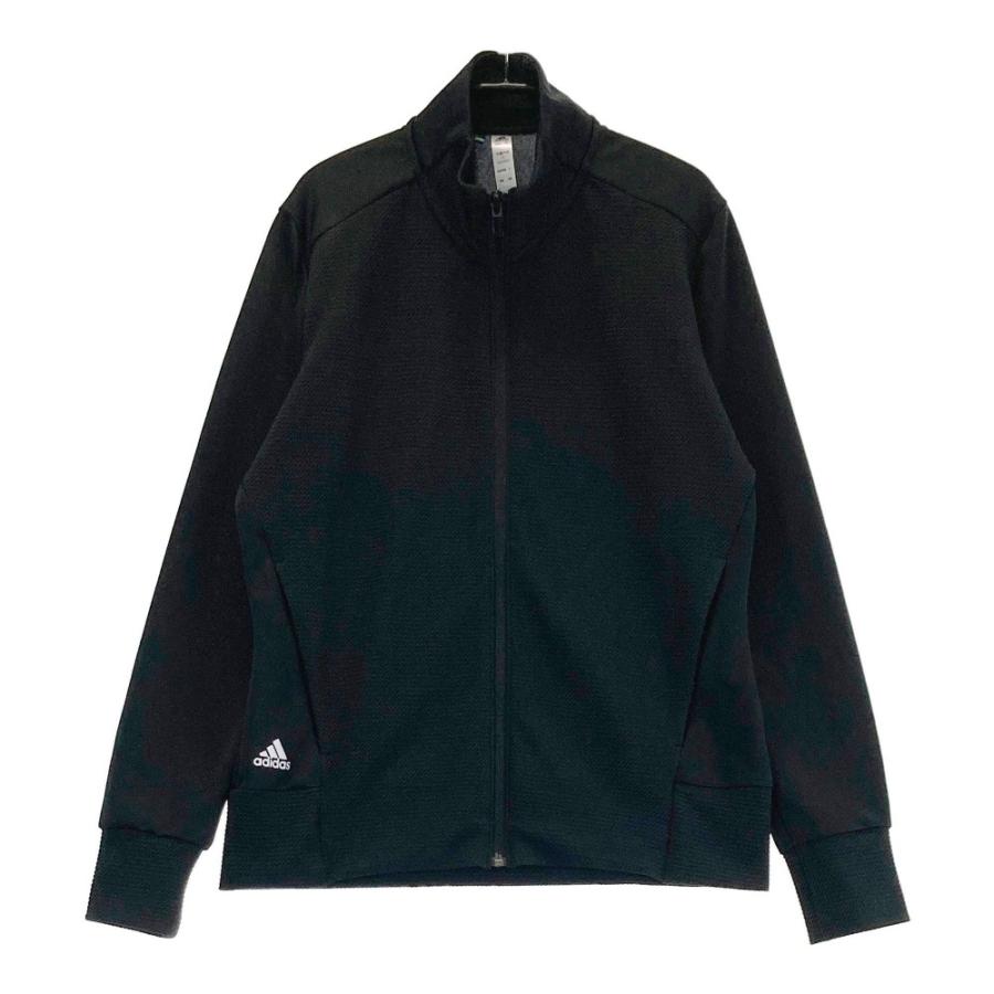 サイズ：XOT ADIDAS GOLF アディダスゴルフ  ジップジャケット  ブラック系 [240101435824] ゴルフウェア レディース ストスト adidas ADIDAS GOLF アディダスゴルフ 長袖 ジップ ジャケット