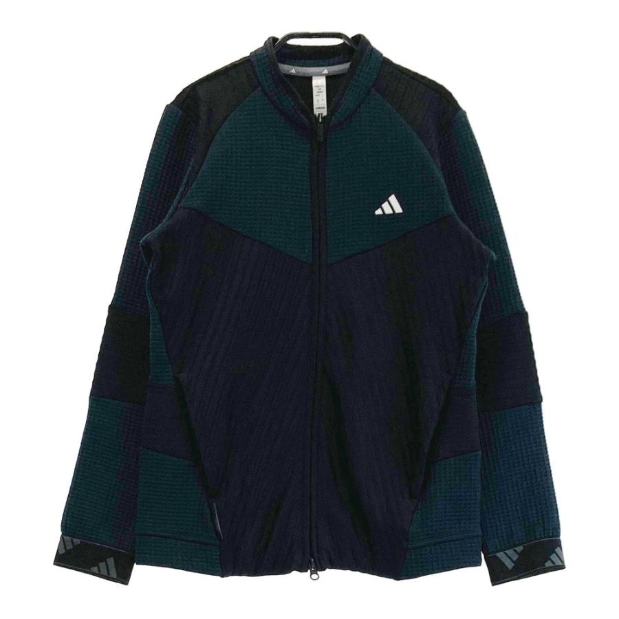 サイズ：L ADIDAS GOLF アディダスゴルフ 2023年モデル 長袖 ジップジャケット  グリーン系 [240101430961] ゴルフウェア メンズ ストスト adidas ADIDAS GOLF アディダスゴルフ 2023年モデル 長袖 ジップ