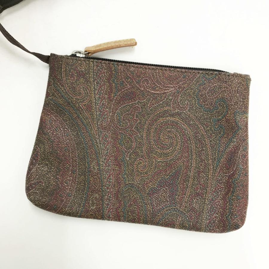 超お買い得‼️新品エトロペイズリー柄男女兼用　大型ショルダーバッグ ETRO エトロ ペイズリー柄 ショルダーバッグ ベロア レディース
