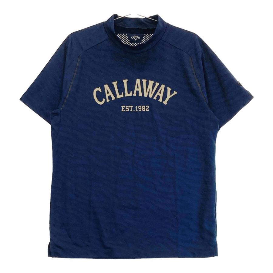 CALLAWAY キャロウェイ 2023年モデル ハイネック 半袖Tシャツ ゼブラ柄