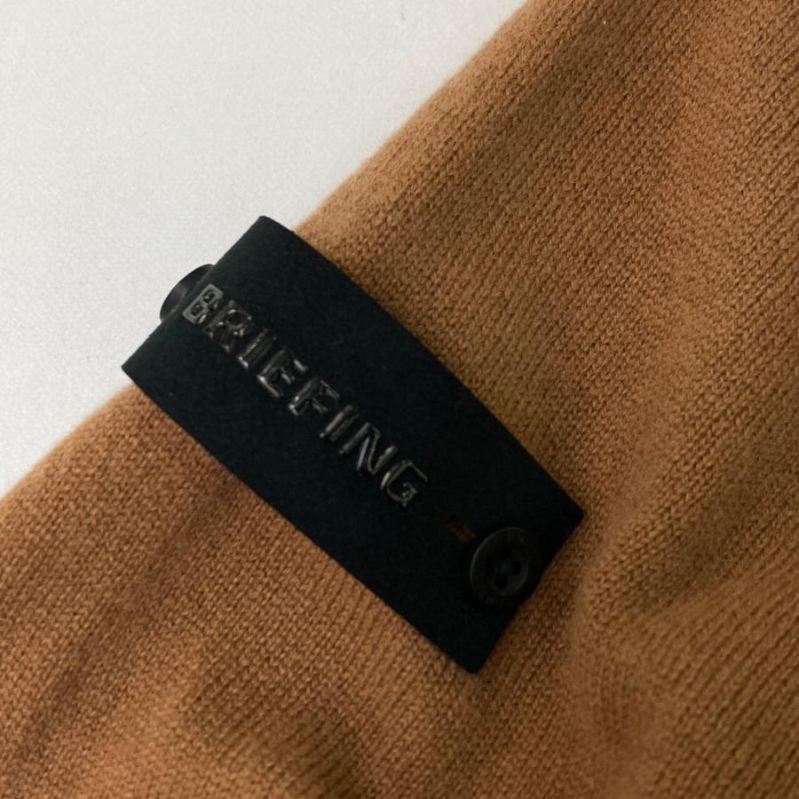 BRIEFING GOLF ブリーフィング 2023年モデル カシミヤ ニットセーター  ブラウン系 M ゴルフウェア メンズの画像