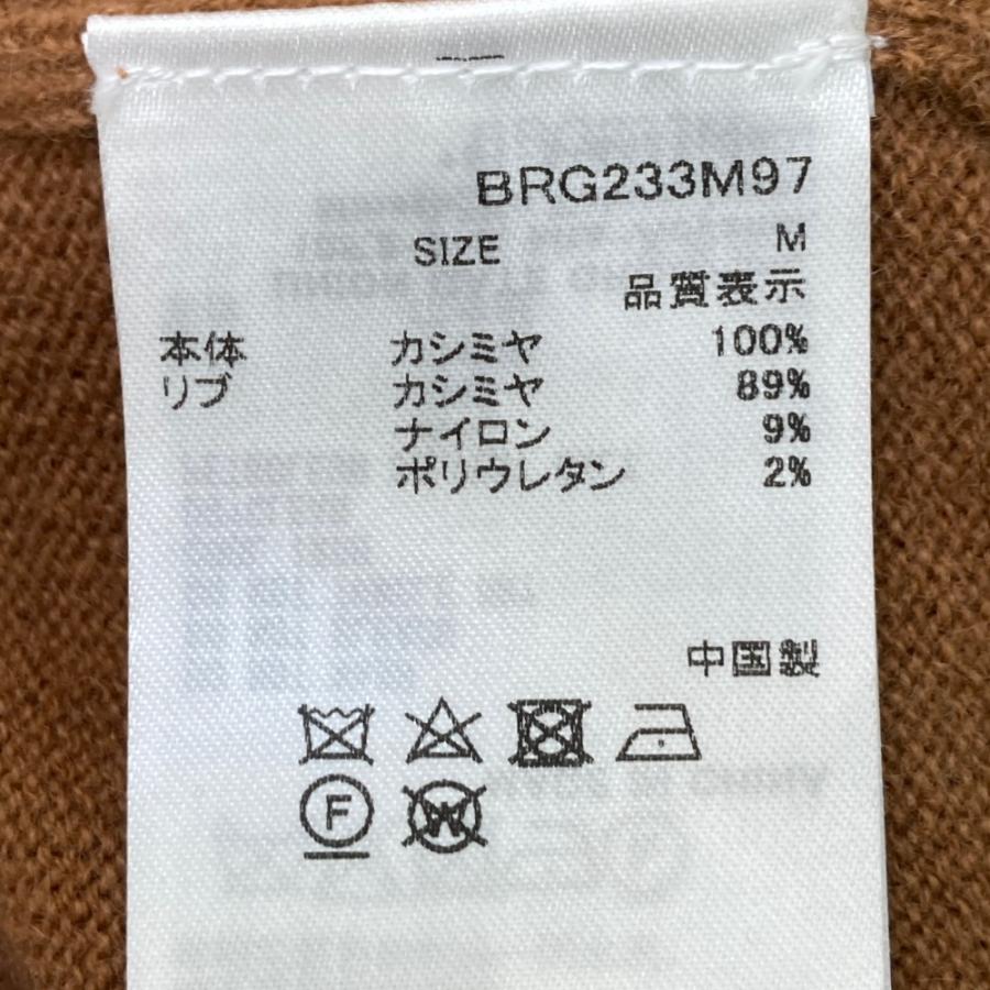 BRIEFING GOLF ブリーフィング 2023年モデル カシミヤ ニットセーター  ブラウン系 M ゴルフウェア メンズの画像