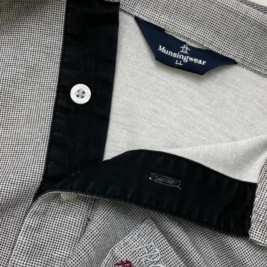 Munsingwear（マンシングウェア） 長袖ポロシャツ グレー系 LL ゴルフ