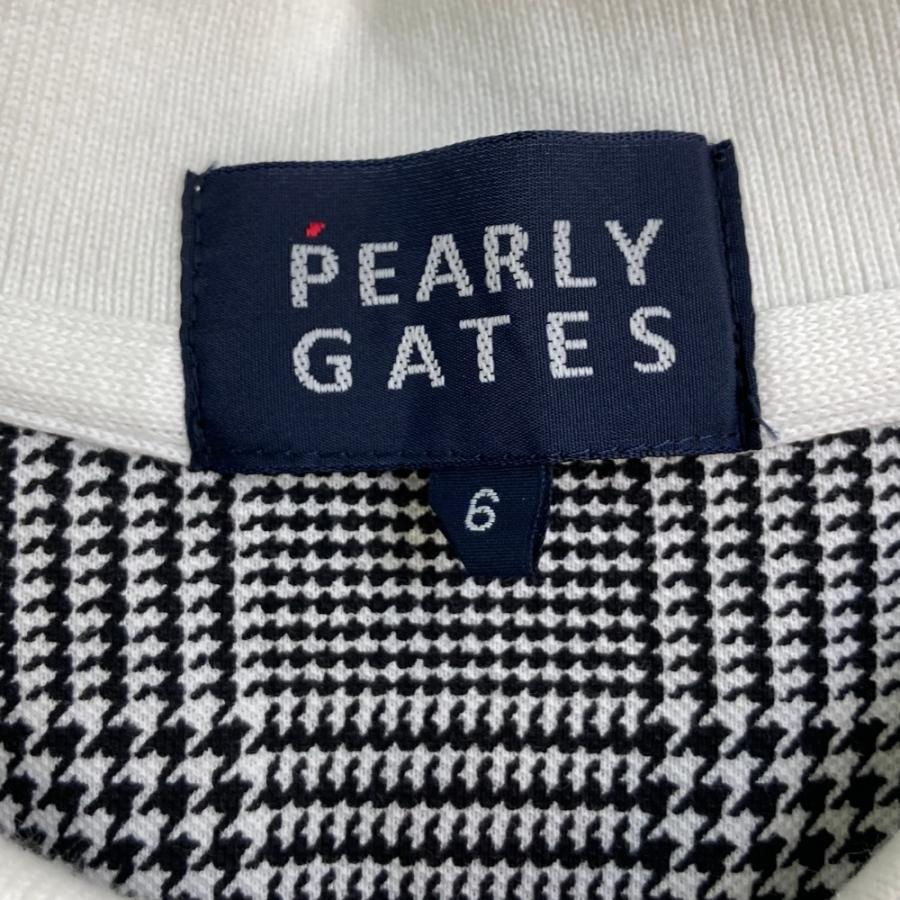 PEARLY GATES パーリーゲイツ  半袖ポロシャツ 総柄 グレー系 6 ゴルフウェア メンズの画像