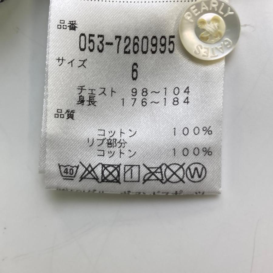 PEARLY GATES パーリーゲイツ  半袖ポロシャツ 総柄 グレー系 6 ゴルフウェア メンズの画像
