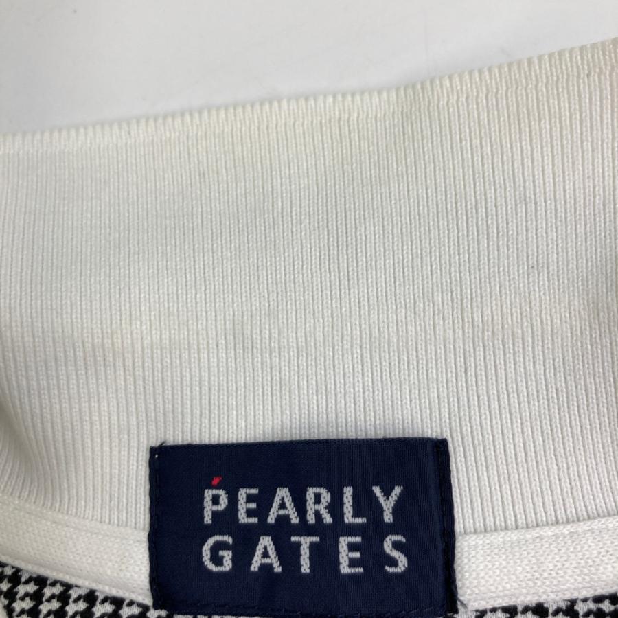 PEARLY GATES パーリーゲイツ  半袖ポロシャツ 総柄 グレー系 6 ゴルフウェア メンズの画像