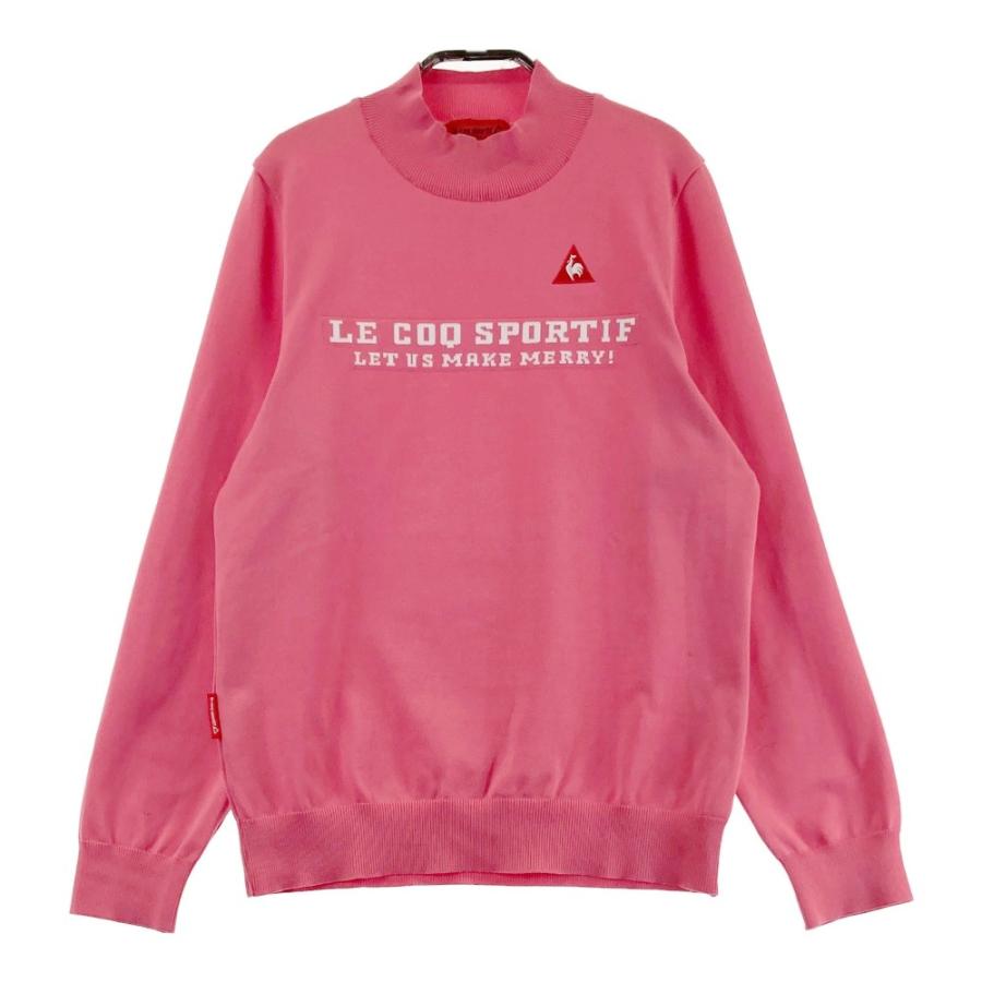 LECOQ GOLF ルコックゴルフ ハイネック ニットセーター ピンク系 LL