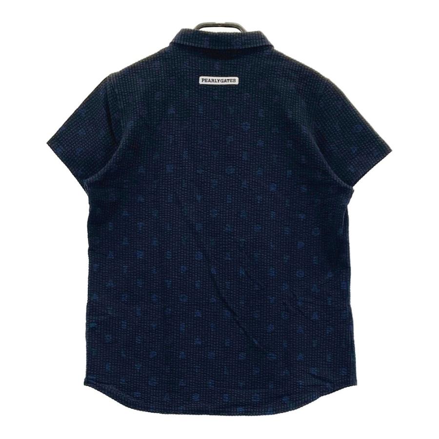 パーリーゲイツ ゴルフウェア 半袖シャツ シアサッカーバーズアイ メンズ パーリーゲイツ ゴルフウェア 半袖シャツ シアサッカー