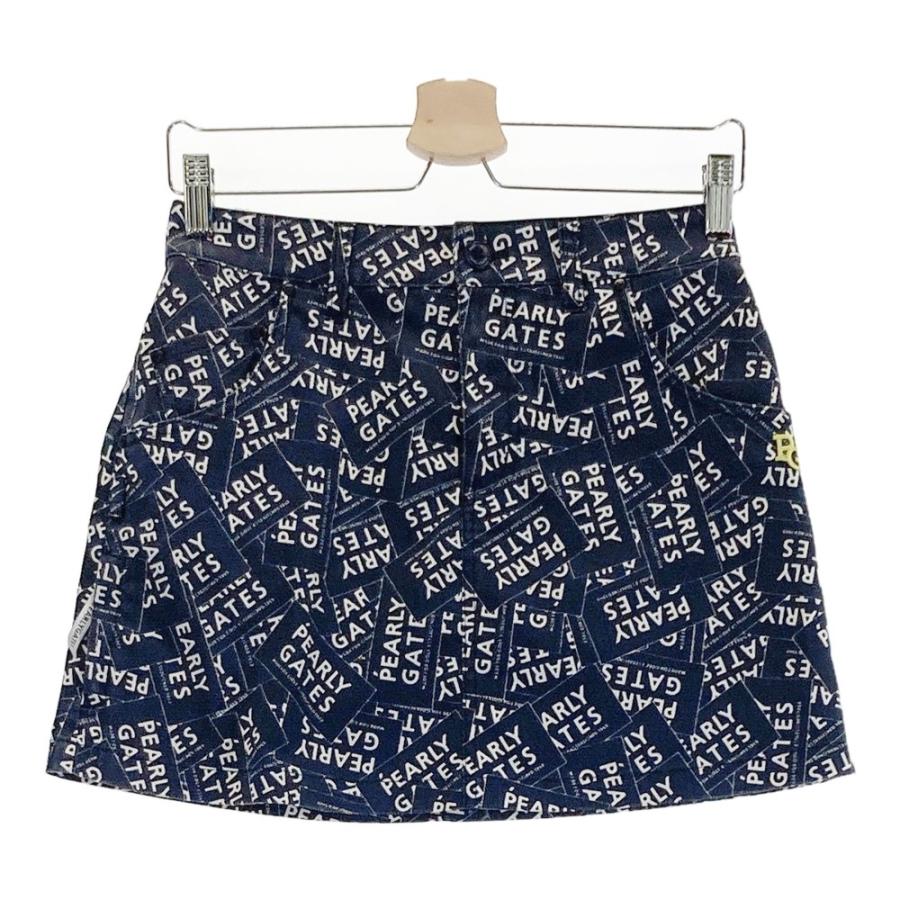パーリーゲイツ PEARLYGATES 総柄スカート ストレッチ ネイビー系 1