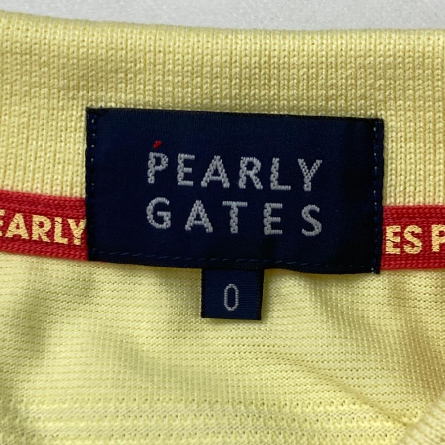 PEARLY GATES パーリーゲイツ 2023年モデル 半袖ポロシャツ  イエロー系 0 ゴルフウェア レディースの画像