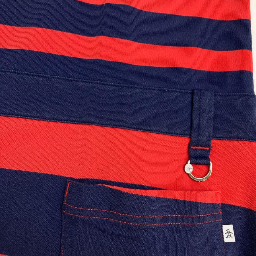 Munsingwear（マンシングウェア） 半袖 ワンピース ボーダー柄 レッド