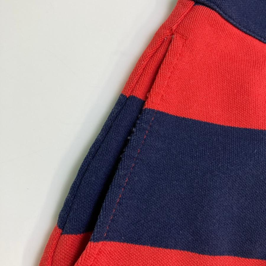 Munsingwear（マンシングウェア） 半袖 ワンピース ボーダー柄 レッド