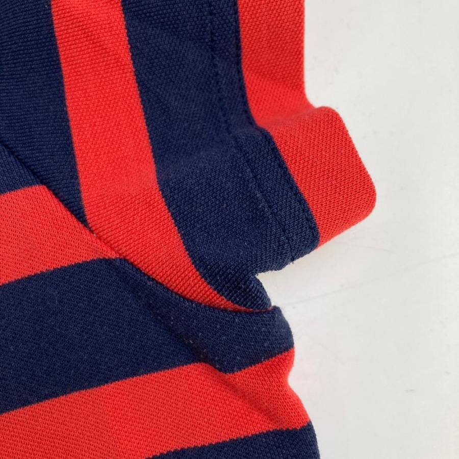 Munsingwear（マンシングウェア） 半袖 ワンピース ボーダー柄 レッド