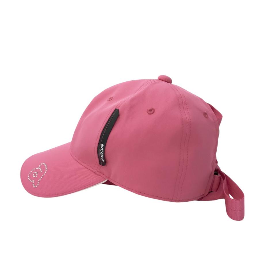 archivio - 新品タグ付き　archivio  ピンクのキャップ archivio キャップ ホワイト/ピンク 7-8 - メルカリ