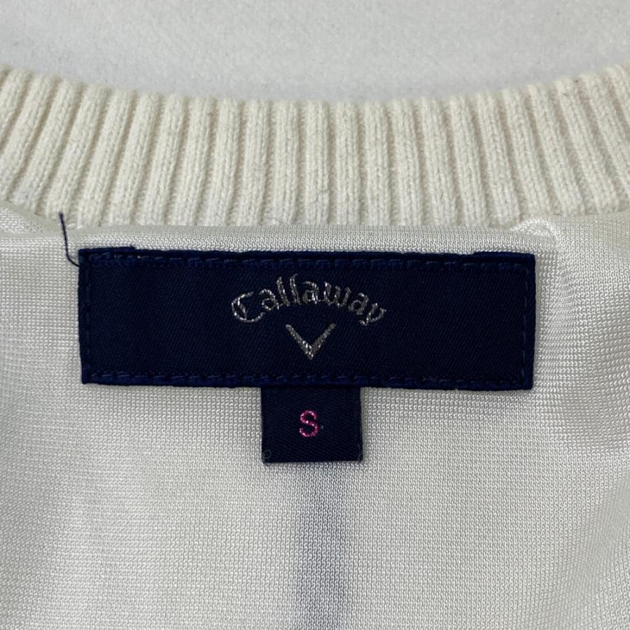 Callaway（キャロウェイ） 裏地付き 長袖ニットセーター ストライプ柄