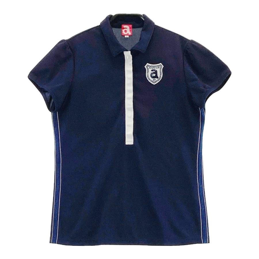 ARCHIVIO アルチビオ 半袖ポロシャツ ネイビー系 38 ゴルフウェア  