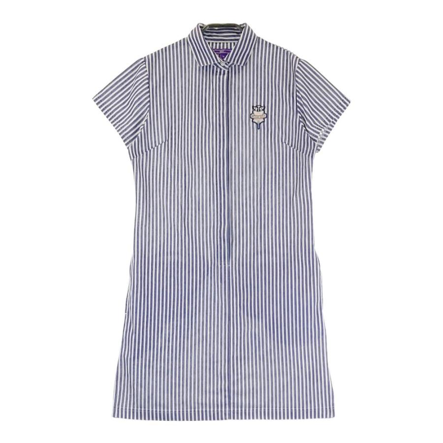 BEAMS GOLF ビームスゴルフ 半袖ワンピース ストライプ柄 BEAMS GOLF ビームスゴルフ 半袖ワンピース ストライプ柄