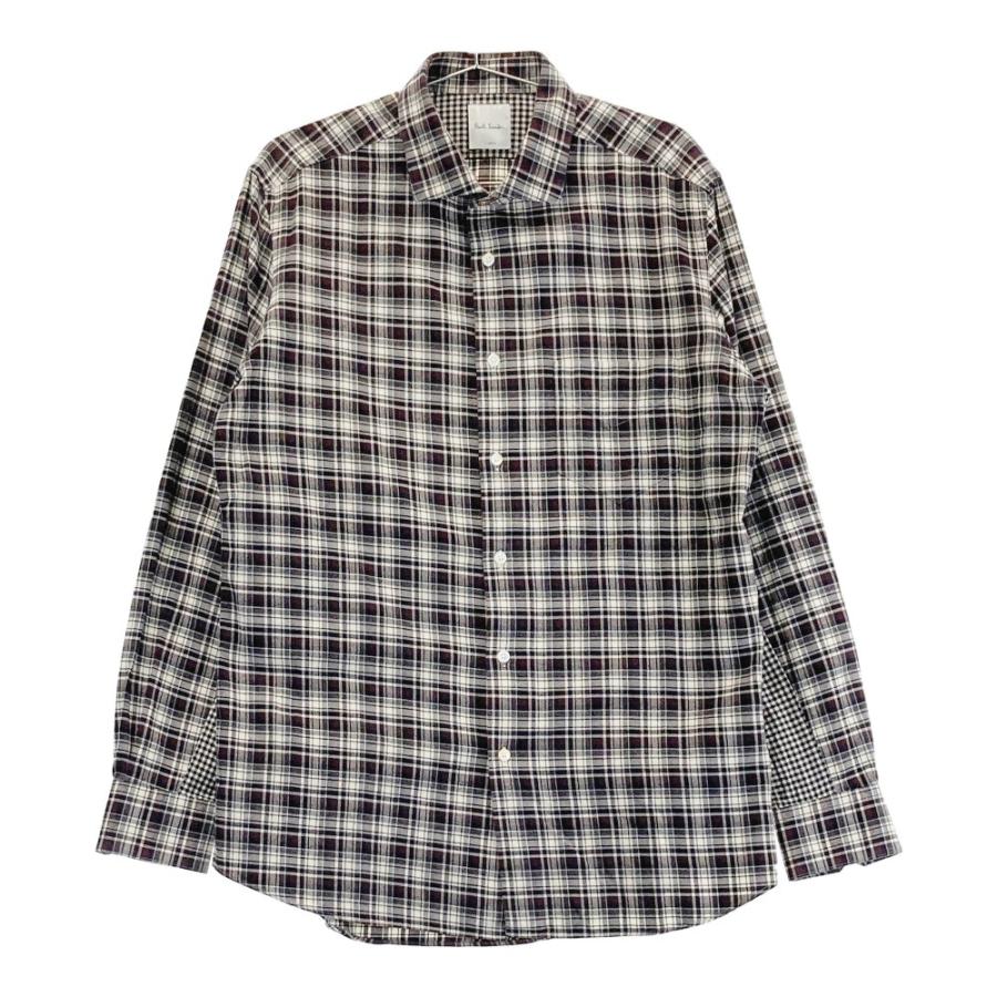 PAUL SMITH ポールスミス 長袖シャツ チェック柄 ブラック系 X LARGE  