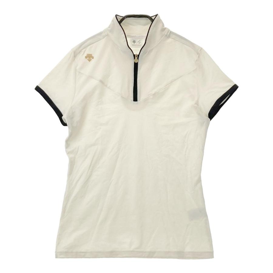 DESCENTE GOLF デサントゴルフ ジップジャケット 総柄 ホワイト系 L