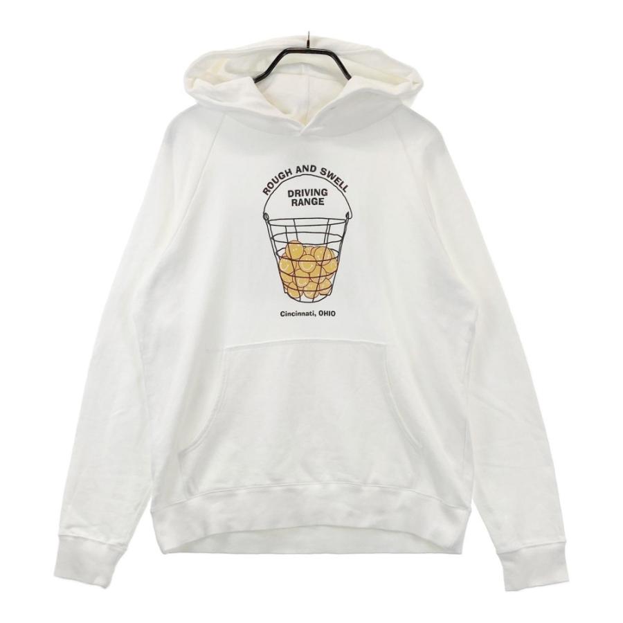 ROUGH&SWELL ラフアンドスウェル スウェットパーカー ホワイト系 L  