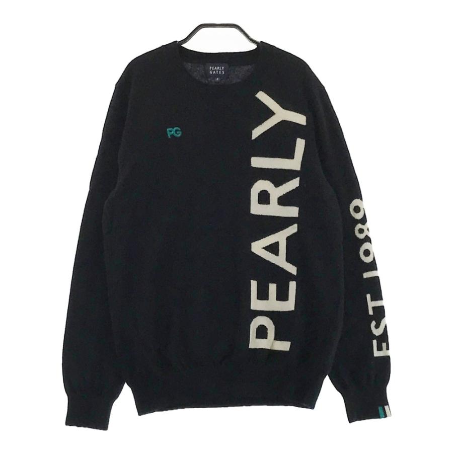 PEARLY GATES パーリーゲイツ カシミヤ ニットセーター ブラック系 4 