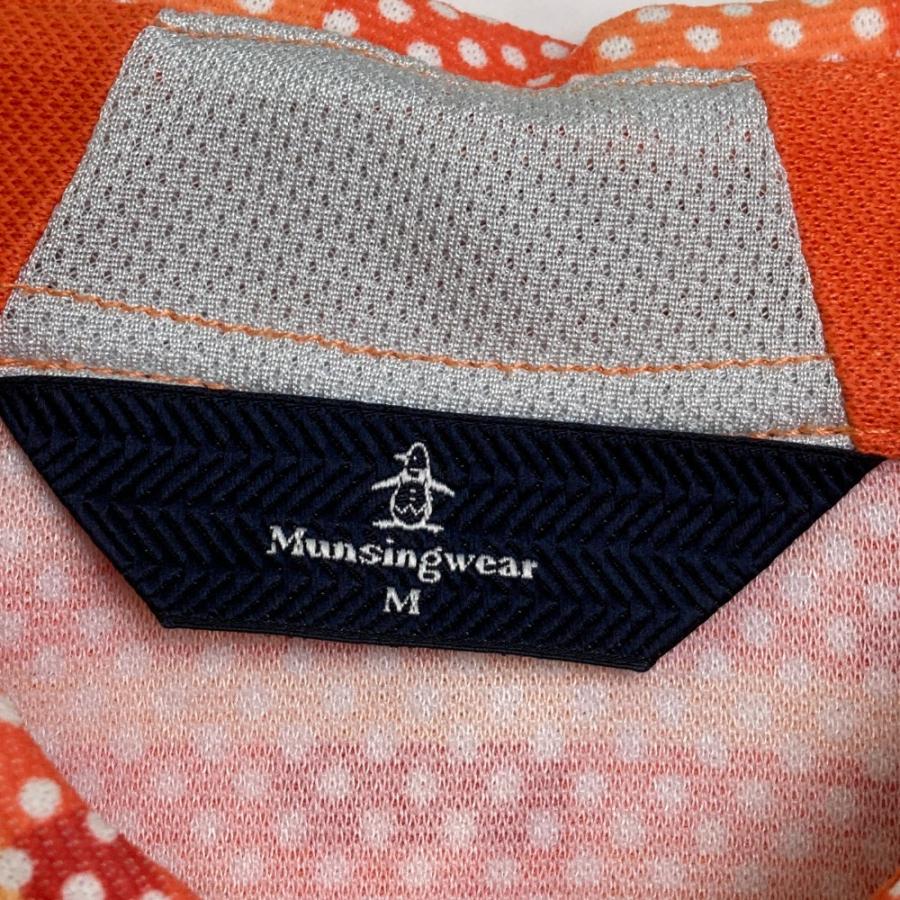 サイズ：L MUNSING WEAR マンシングウェア  半袖ポロシャツ ボタンダウン チェック×ドット柄 オレンジ系 [240101428358] ゴルフウェア メンズ ストスト 楽天市場】MUNSING WEAR マンシングウェア 半袖ポロシャツ