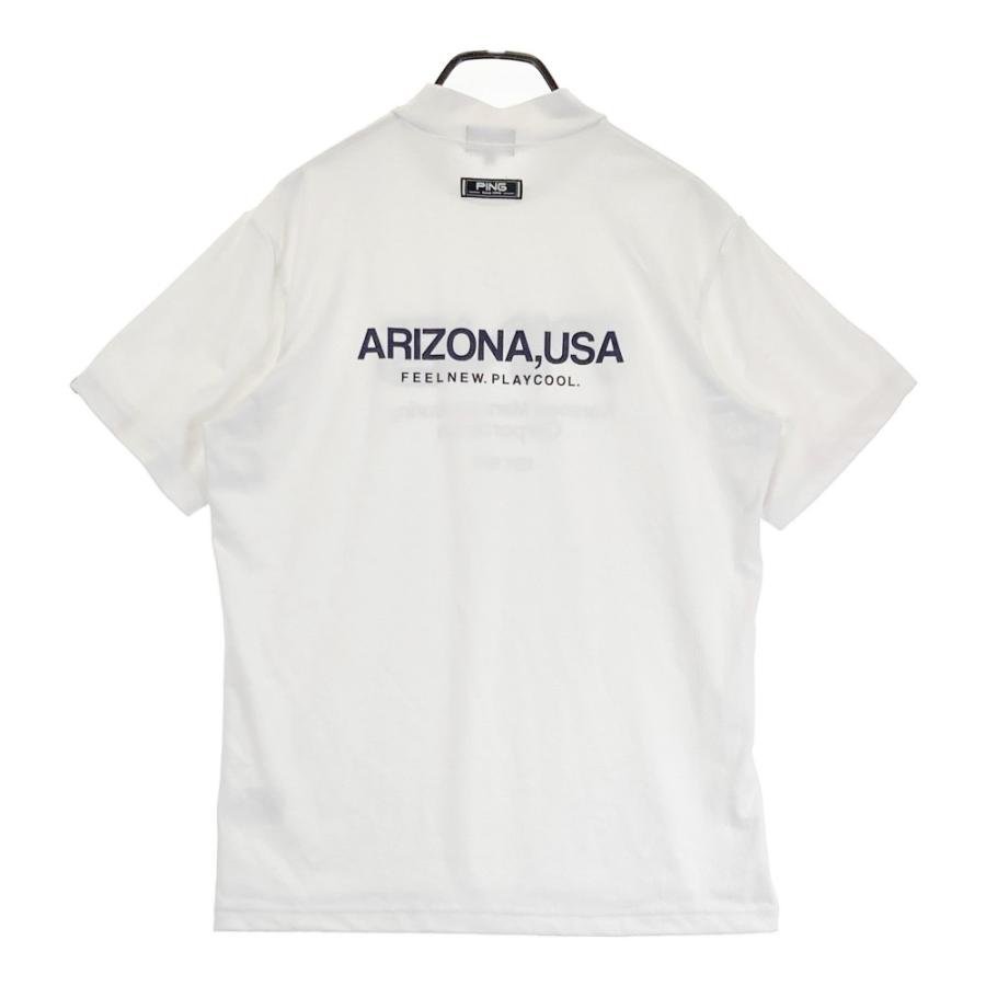 PING（ピン） 2024年モデル ハイネック半袖Tシャツ ホワイト系 L 