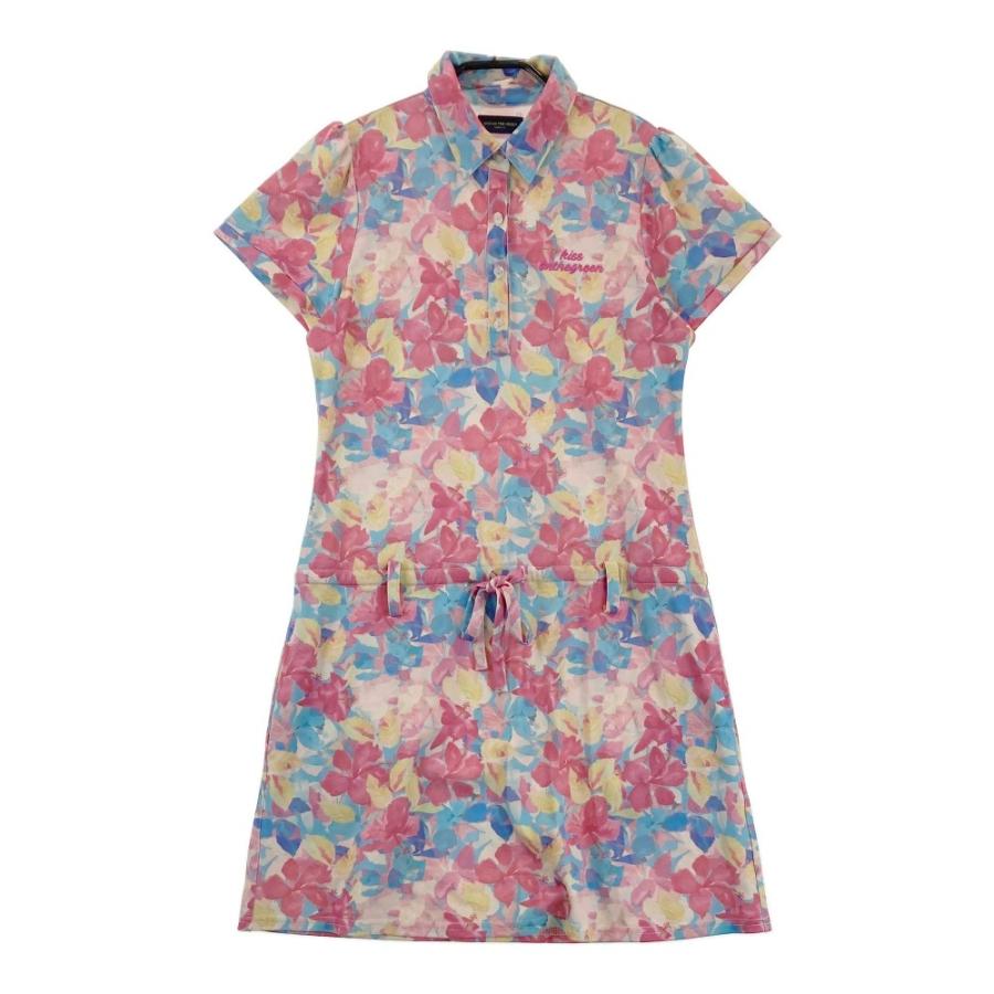 Kiss on the green 花柄ゴルフワンピース KISS ON THE GREEN】花