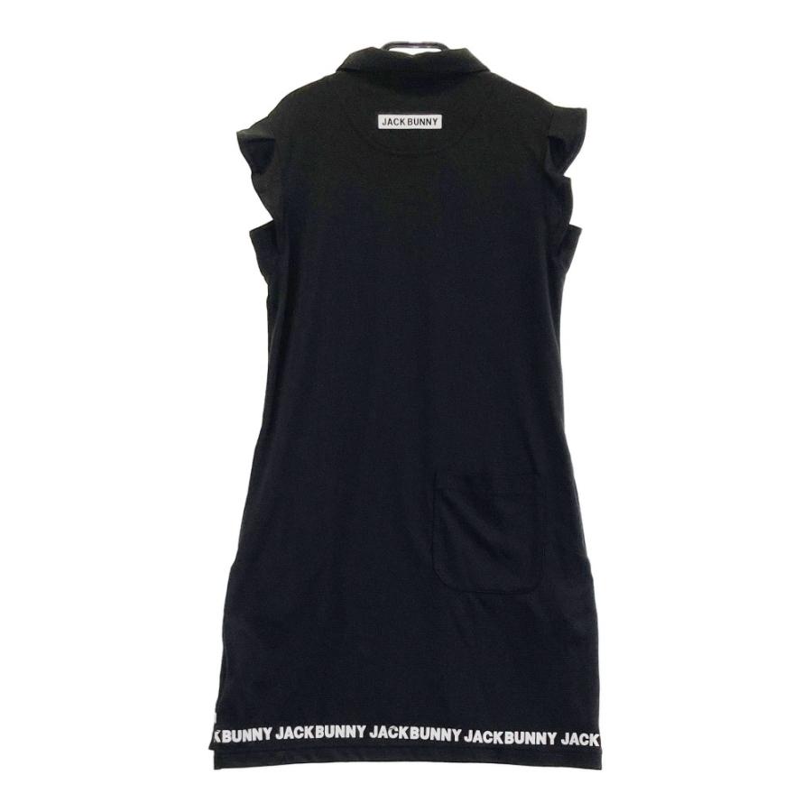 美品　ジャックバニー 2023年 裏起毛 　中綿　ベスト　ワンピース　黒　L 美品ジャックバニー2023年裏起毛中綿ベストワンピース黒L